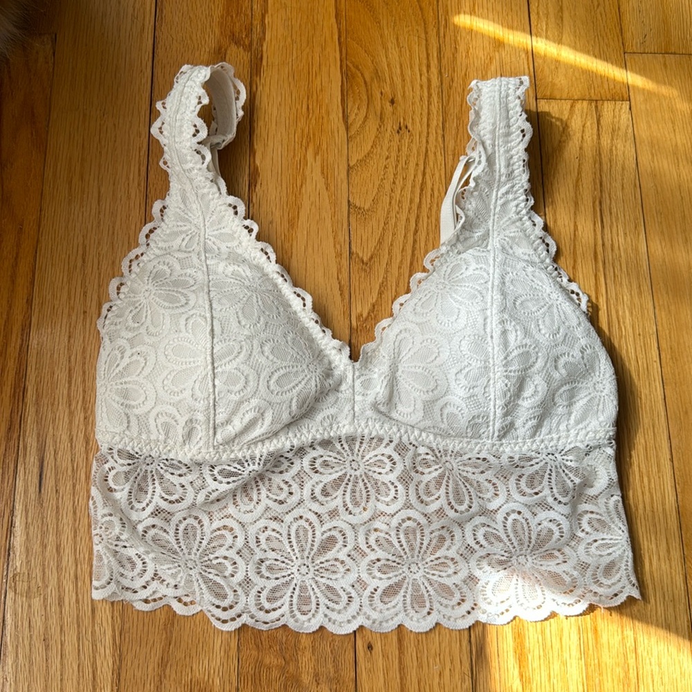 White Lace Hollister Bralette